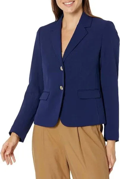 Kasper Women's Two Button Flap Pocket Jacket