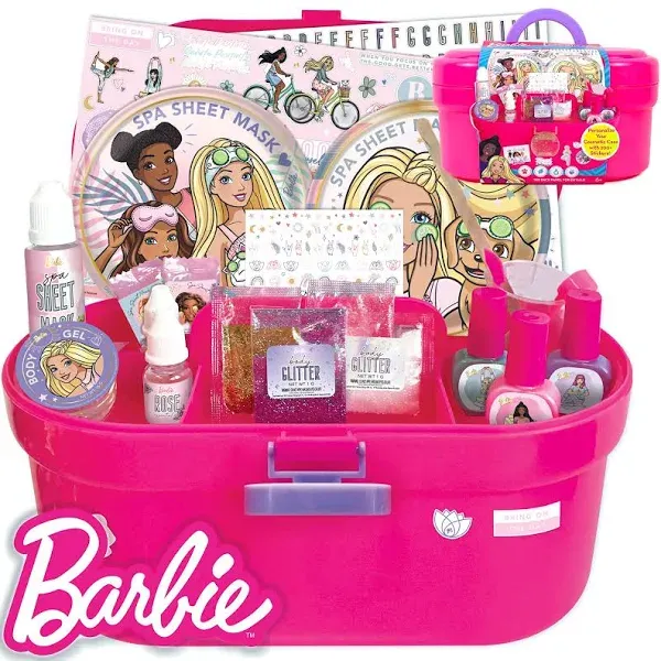 Barbie Pink Cosmetic Case, 11 in. x 7 in. x 5.75 in.