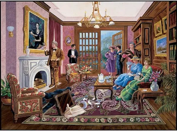 Bits &amp; Pieces Whodunit? &#034;Murder At Bedford Manor&#034; 10000 Piece Puzzle Used