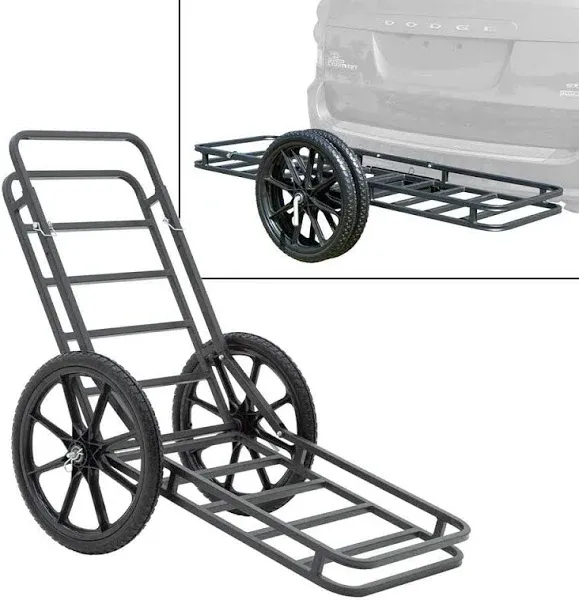 Hitch-Mounted Cargo Carrier and Game Cart