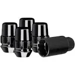 20pc Gorilla Black Lug Nuts Wheel Locks Combo 12mm x 1.25 Bulge Acorn Seat 