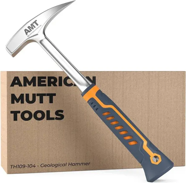 AMERICAN MUTT TOOLS Rock Hammer – Heavy Duty 22oz Rock Pick Hammer – Rock Hammer Geology Tools, Geology Hammer, Geological Hammer, Geo Pick, Geology Pick, Slate Hammer, Geode Hammer, Mining Hammer