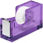 OfficeGoods Acrylic Tape Dispenser - Beautiful Modern Accessory for The Stylish Desk at Home, The Office, or School - Holds Stan