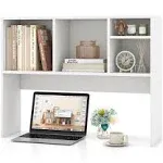 Tangkula Desktop Bookcase, Desktop Organiser with 4 Shelves (White)