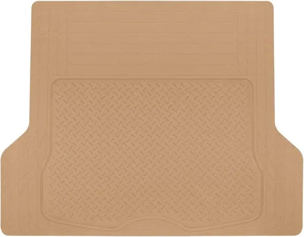 BDK Mt-785-bk Black Heavy Duty Cargo Floor Mat-All Weather Trunk Protection, Trimmable to Fit & Durable HD Rubber