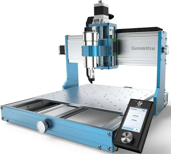 Genmitsu 3030-PROVer MAX CNC Router Machine with Linear Guide & Ball Screw Motion, Achieve ±0.05mm Accuracy for High Precision Metal Aluminum Copper Acrylic Engraving, Supports 4th Axis Rotary Kit