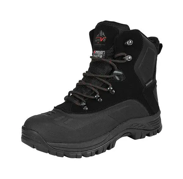 NORTIV 8 Men's Warm Waterproof Snow Boots