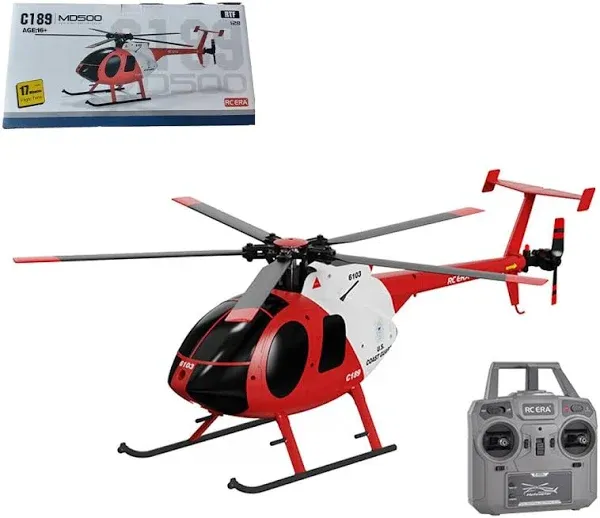 RC ERA C189 MD500 2.4G 4CH UAV 1:28 Fixed Height Single Blade Flybarless RC Heli