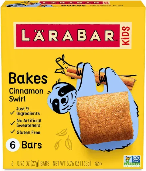 Larabar Kid Food Bars Cinnamon Swirl 6 Pack