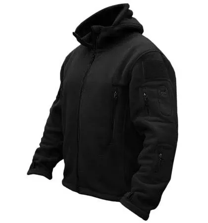 Men&#039;s Atheletic Fleece Jacket Full-Zip Outdoor Hiking Windproof Warm Work Coat 