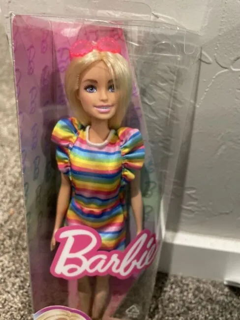 Barbie Fashionistas Braces Rainbow Dress Doll