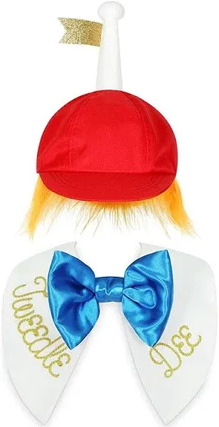 Disney Tweedledee or Tweedledum Costume Accessory Set for Adults Alice in Wonderland