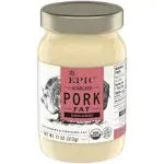 EPIC Organic Pork Fat, Keto Friendly, Whole30, 11oz Jar