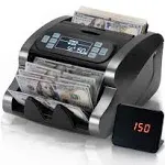 MUNBYN IMC07 Money Counter Machine Count Value, UV/MG/IR/MT/DD, USD/EUR Bill Counter, 1300 Bills/min, Add+Batch Mode Money Counter, LCD Display, 2 Years Warranty