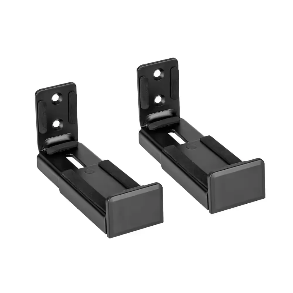 (2-Pk) Commercial Electric Adjustable Sound bar Wall Mount Brackets Black MB-746