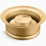 Kohler 4.5" Disposal Flange with Stopper in Vibrant Brushed Moderne Brass