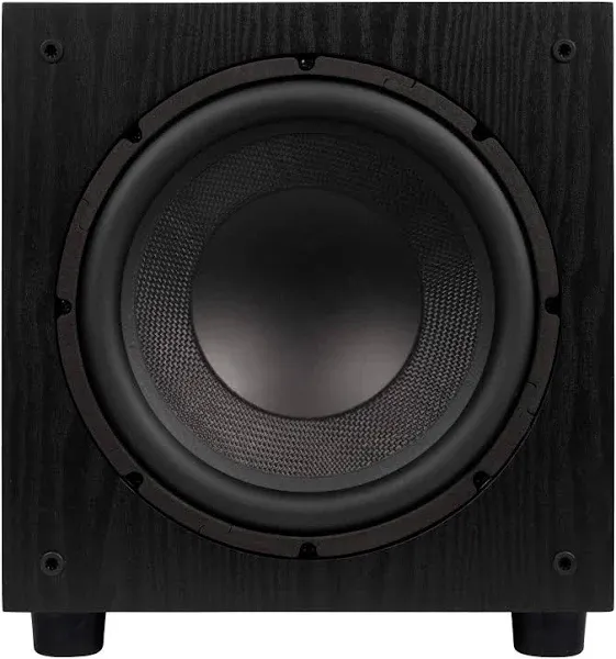 Elac SUB1010 120 Watt 10" Powered Subwoofer, Black, SUB1010-BK