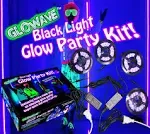 Glowave Complete Glow Party Black Light Kit. Contains 4 x 6.5ft Long UV Black 2