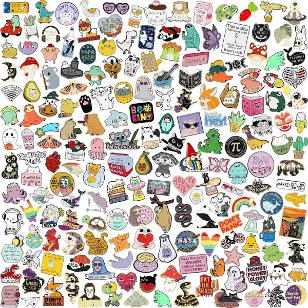 SINCCO 20 Pcs Cute Enamel Backpack Pins