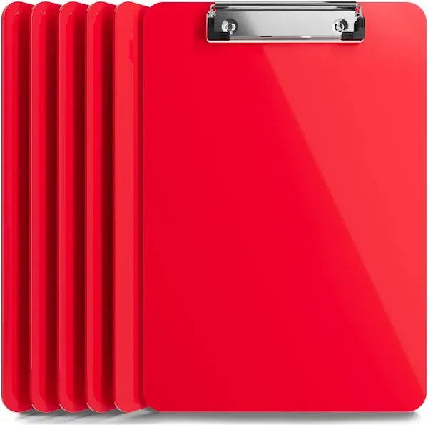 Office Solutions Direct Plastic Clipboards Set of 6