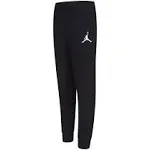 Jordan Boys' Jumpman Jogger Pants in Black/Black Size Medium | Cotton/Fleece