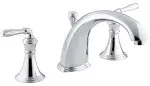 KOHLER K-T387-4-CP Devonshire Deck-Mount Bath Faucet Trim, Polished Chrome