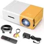 Meer Mini Projector,Portable Movie Projector,Smart Home Projector,Neat Projector for iOS,Android,Windows,PS5,Laptop,TV-Stick,Compatible with HDMI,USB,