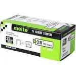 meite 22G71S14 22 Gauge 71 Series 3/8-Inch Crown 1/4-Inch Leg Length Galvanized Upholstery Staples for Fine Wire Staplers 10,020pcs/Box (1 Box)