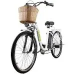 Nakto City Women's 26" Camel, Electric Bike, Black / 250W