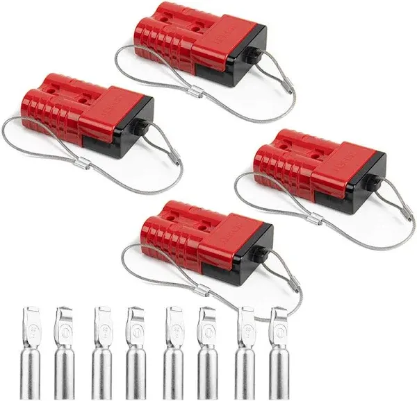 HYCLAT Red 2-4 Gauge 175 A Battery Quick Connect/Discon<wbr/>nect Wire Harness Electri