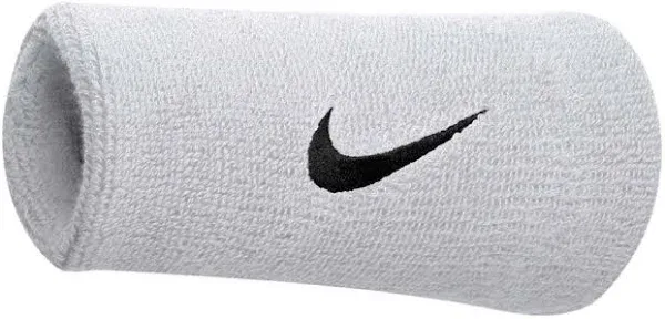 Nike Swoosh Double Wrist Band - White/Black