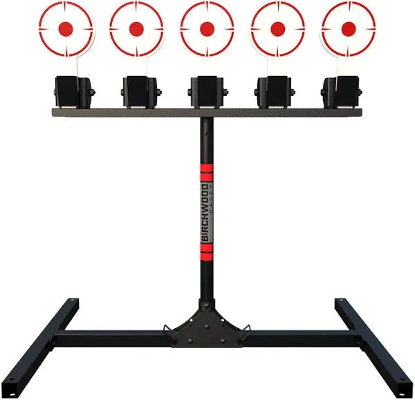 Birchwood Casey 5 Spring Loaded Self-Resetting Targets with Plate Rack