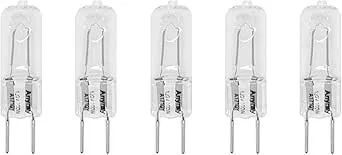 Anyray 5-Bulbs G8 100W 100-Watt Halogen Bi-Pin Light Bulb, JCD Type 120 Volt, G8 Base