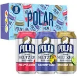 Polar Seltzer Water Newbies Variety Pack, 12 fl oz Cans, 18 Pack