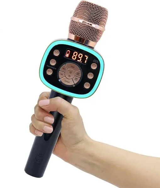 🔥Singing Machine Carpool Karaoke Mic 2.0 Rose Gold BNIB🔥