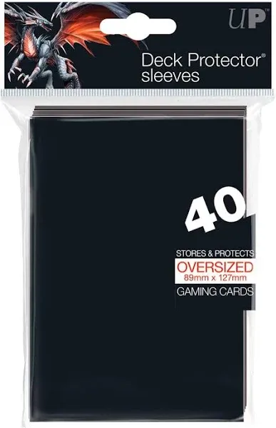 Ultra-Pro Oversized Sleeves- Black (40)