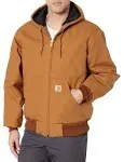 Men&#39;s Carhartt Loose Fit Firm Duck Insulated Flannel-Lined Active Jacket