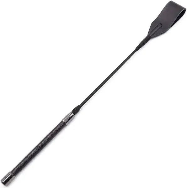 18" Real Riding Crop Whip Genuine Leather Top for Equestrian Sports