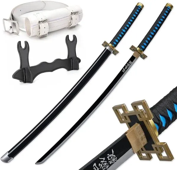 Zisu Demon Katana Sword, About 41 inches, Hashira Pillars & Protagonist Katana for Cosplay Purpose, Anime Original Texture