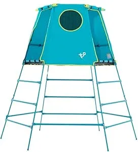 Explorer Metal Climbing Frame with Platform & Den | TP852 | 18 Months-Low 12 Years-Full Height | Blue | Outdoor & Garden Toys for Kids