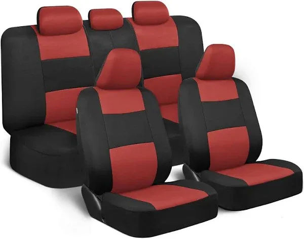 Car Seat Covers Full Set, Two-Tone Front Seat Covers