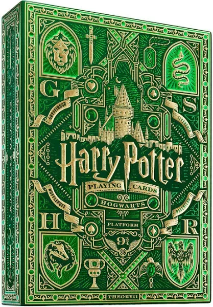 Harry Potter Playing Cards, Slytherin (Green)