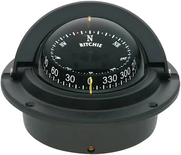 Ritchie F-83 Voyager Compass - Flush Mount - Black