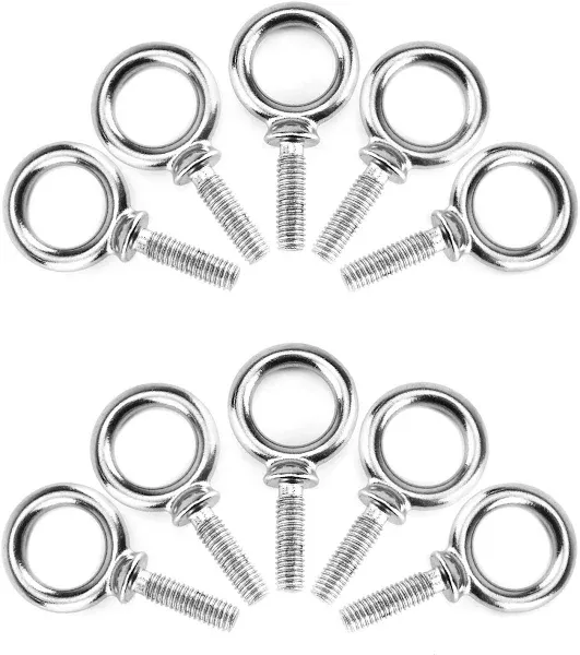 Eowpower 4 Pieces 3/8 inch - 16 UNC 304 Stainless Steel x 1 1/4... 