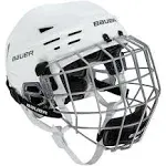 Bauer Re-Akt 85 Hockey Helmet Combo - White - SM