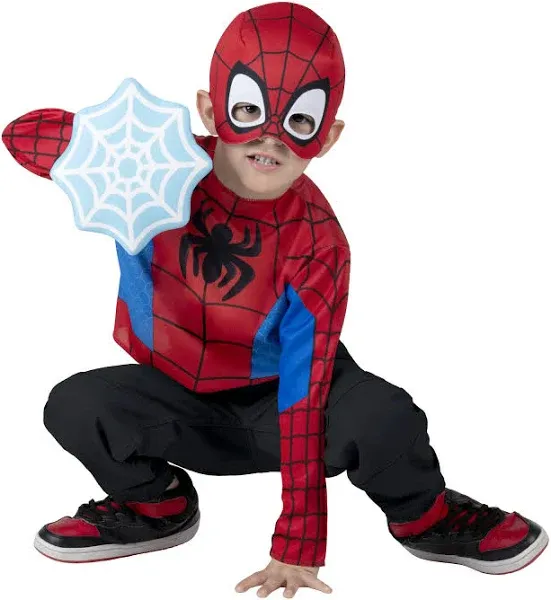 Marvel Spidey Toddler Dress-Up Box - Long-Sleeved Top with Printed Design Plu...