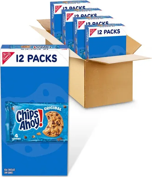 Chips Ahoy Single Serve Cookies, 1.55 Ounces, 4 per Case, Price/Case