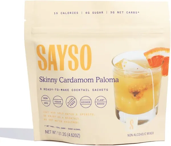 SAYSO Skinny Cardamom Paloma Cocktail Tea Bags