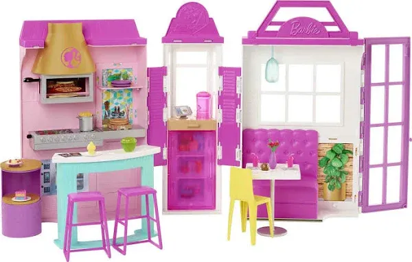 2020-Mattel- Barbie Cook n Grill Restaurant PLAY SET