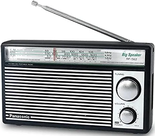 PANASONIC RF-562D AM FM SW Shortwave Transistor Radio - Retro Design (Battery operated)